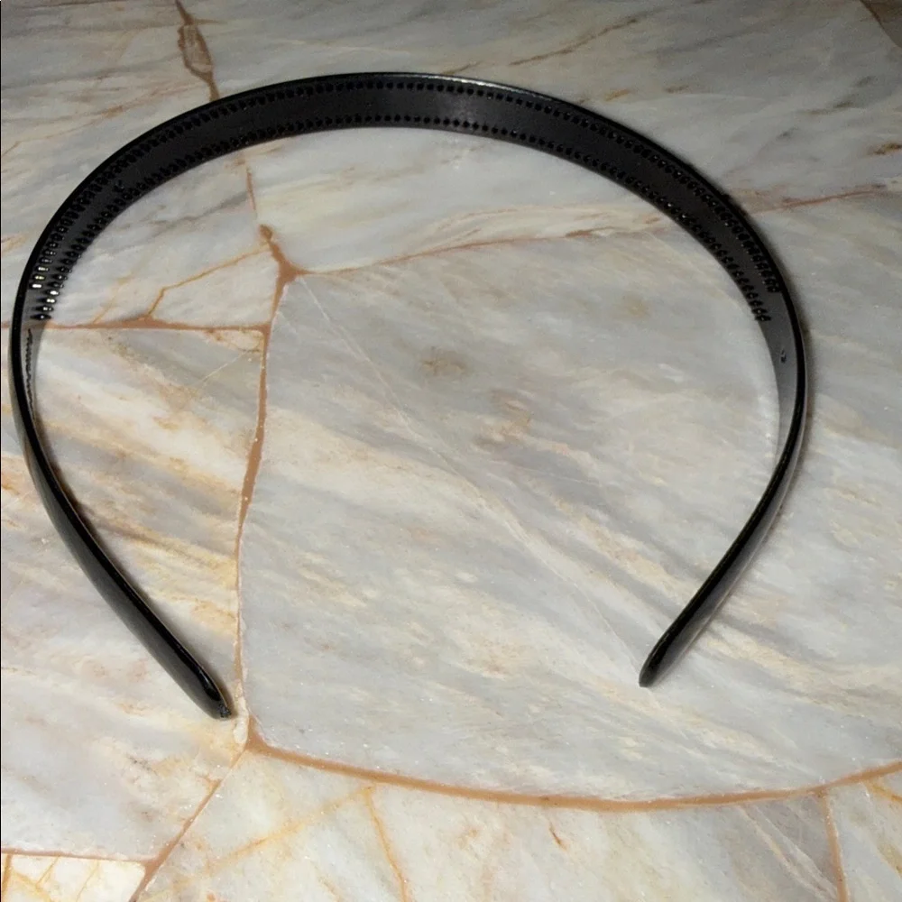 Classic‎ Black Headband for Men Minimalist Plastic Hair Accessory OS